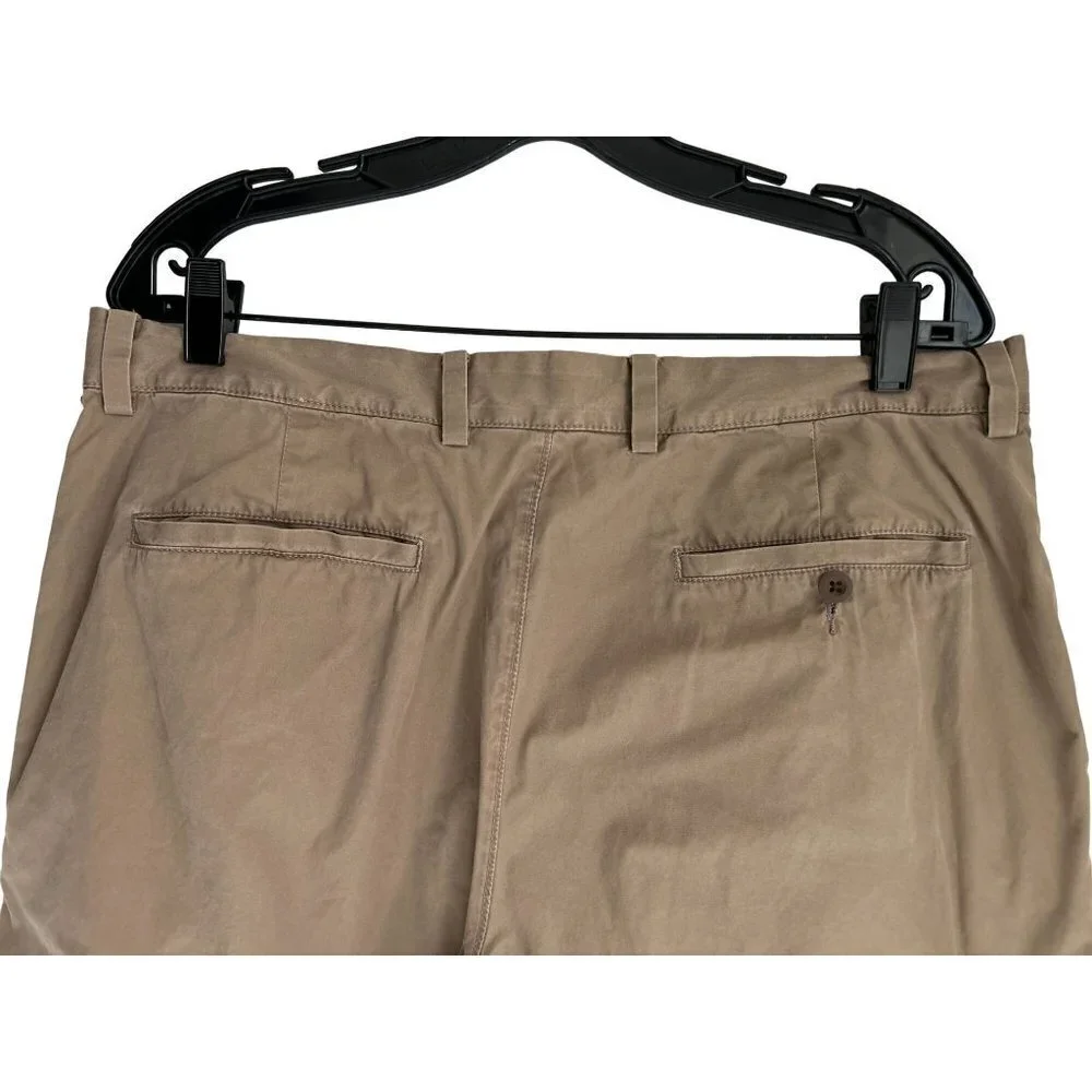 Men's 36/32 J.Crew Cotton Casual Pants Cotton Chino Khaki Rich Beige Tan Color